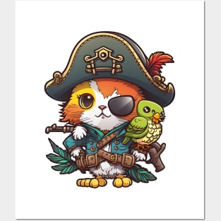 Pirate Cat Posters and Art